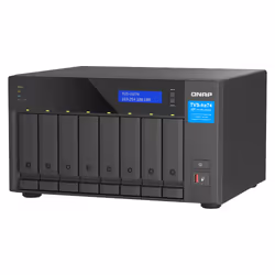 QNAP TVS-h874X NAS Tower Intel® Core™ i9 64 GB DDR4 0 TB QuTS hero Nero - Vista aggiuntiva 7