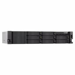 QNAP TS-855EU-RP NAS Armadio (2U) Intel Atom® C5125 8 GB DDR4 0 TB QuTS hero Nero - Vista aggiuntiva 4