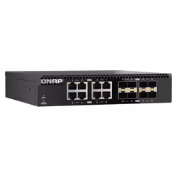 QNAP QSW-3216R-8S8T switch di rete Non gestito L2 10G Ethernet (100/1000/10000) Nero - Vista aggiuntiva 5
