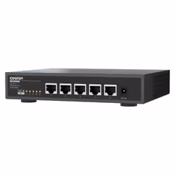 QNAP QSW-3205-5T switch di rete Non gestito 10G Ethernet (100/1000/10000) Desktop Nero - Vista aggiuntiva 4