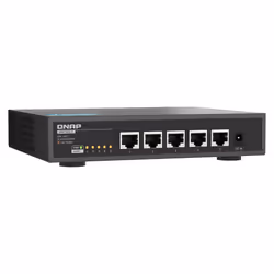 QNAP QSW-3205-5T switch di rete Non gestito 10G Ethernet (100/1000/10000) Desktop Nero - Vista aggiuntiva 5