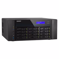 QNAP TS-H1277AFX-R7-32G server NAS e di archiviazione Tower AMD Ryzen™ 7 32 GB DDR5 0 TB QuTS hero Nero - Vista aggiuntiva 4