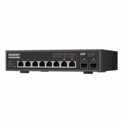 QNAP QSW-L3208-2C6T switch di rete Gestito L2 10G Ethernet (100/1000/10000) Desktop Nero - Vista aggiuntiva 6