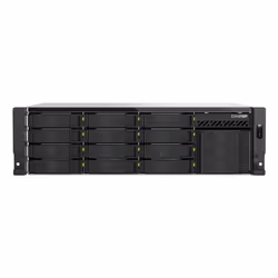 QNAP TS-H1655XEU-RP Server di archiviazione Armadio (3U) Intel Atom® C5125 8 GB DDR4 0 TB QuTS hero Nero, Grigio - Vista aggiuntiva 2