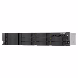 QNAP TS-H1065EU-RP Server di archiviazione Armadio (2U) 8 GB DDR5 0 TB QNAP QTS Nero - Vista aggiuntiva 6