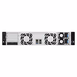 QNAP TS-H1465U-RP Server di archiviazione Armadio (2U) 8 GB DDR5 0 TB QNAP QTS Nero - Vista aggiuntiva 2