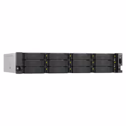 QNAP TS-H1465U-RP Server di archiviazione Armadio (2U) 8 GB DDR5 0 TB QNAP QTS Nero - Vista aggiuntiva 4