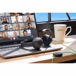 Acer GP.HDS11.01N cuffia e auricolare Cablato A Padiglione Musica e Chiamate Nero - Vista aggiuntiva 5