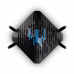 Acer Predator Connect W6 Wi-Fi 6 router wireless Gigabit Ethernet Dual-band (2.4 GHz/5 GHz) Nero - Vista aggiuntiva 4