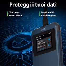 Acer Connect Enduro M3 5G Mobile Wi-Fi, 20GB international data Modem/router di rete cellulare - Vista aggiuntiva 5