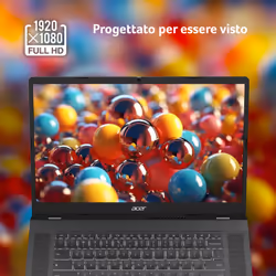 Acer Chromebook Plus 515 CB515-2H-34ZU Laptop con IA Google, 15.6" Full HD, Intel Core i3-1215U, 8 GB DDR5-SDRAM, 256 GB SSD,, ChromeOS, Grigio, con funzioni di intelligenza artificiale - Vista aggiuntiva 4