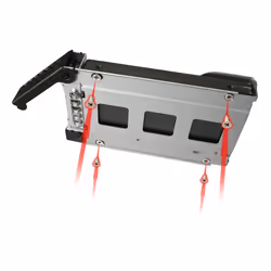 Icy Dock MB991TRAY-B pannello drive bay Nero, Argento - Vista aggiuntiva 5