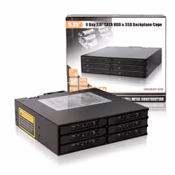 Icy Dock MB996SP-6SB array di dischi 0 TB Nero - Vista aggiuntiva 6