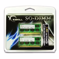 G.Skill 8GB DDR3-1600, 8 GB, 2 x 4 GB, DDR3, 1600 MHz, 204-pin SO-DIMM
