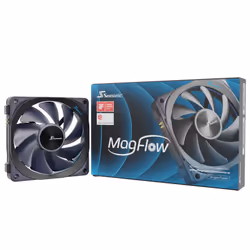 Seasonic MagFlow 1-Fan Kit Case per computer Ventilatore 12 cm Nero 1 pz - Vista aggiuntiva 8