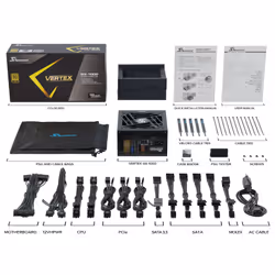 Seasonic VERTEX GX-1000 alimentatore per computer 1000 W 20+4 pin ATX ATX Nero - Vista aggiuntiva 6