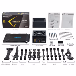 Seasonic VERTEX GX-1200 alimentatore per computer 1200 W 20+4 pin ATX ATX Nero - Vista aggiuntiva 7