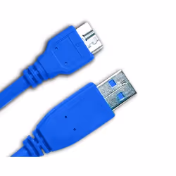 Jou Jye Computer 2.0m USB 3.0 A-micro B, 2 m, USB A, Micro-USB B, USB 3.2 Gen 1 (3.1 Gen 1), Maschio/Maschio, Blu