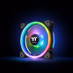Thermaltake Riing Trio 12 LED RGB Radiator Fan TT Premium Edition Case per computer Ventilatore 12 cm Nero - Vista aggiuntiva 6