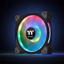Thermaltake Riing Duo 14 LED RGB Premium Edition Case per computer Ventilatore Nero - Vista aggiuntiva 8