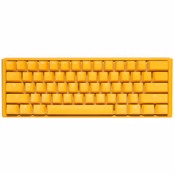 Ducky One 3 Yellow Mini, Mini, Cablato, USB, Interruttore a chiave meccanica, LED RGB, Giallo