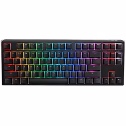 Ducky One 3 Classic TKL, Cablato, USB, Interruttore a chiave meccanica, LED RGB, Nero, Bianco