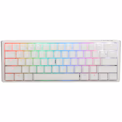 Ducky One 3 Mini Pure White, Mini, Cablato, USB, Interruttore a chiave meccanica, LED RGB, Bianco
