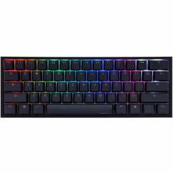Ducky ONE 2 Pro Mini Gaming Tastatur RGB LED - Kailh Red US, Cablato, USB, Interruttore a chiave meccanica, QWERTY, LED RGB, ...
