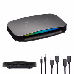 AVerMedia 61GC553G20BV, Nero, USB 3.2 Gen 1 (3.1 Gen 1), 3840 x 2160 Pixel, Game console, PC, 2160p, 1440p, 1080p, 1080i, 720 ...