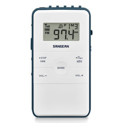 Sangean DT-140 Portatile Digitale Blu, Bianco