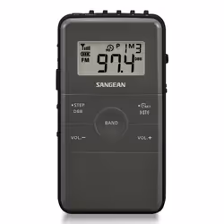 Sangean DT-140 Portatile Digitale Nero, Grigio