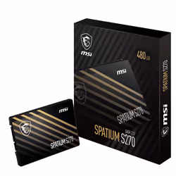 MSI SPATIUM S270 SATA 2.5 480GB drives allo stato solido 2.5" Serial ATA III 3D NAND - Vista aggiuntiva 5