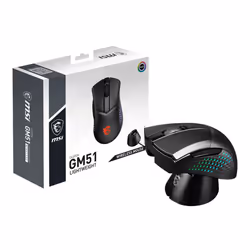 MSI CLUTCH GM51 LIGHTWEIGHT WIRELESS mouse Gaming Mano destra RF Wireless + Bluetooth + USB Type-C Ottico 26000 DPI - Vista aggiuntiva 8