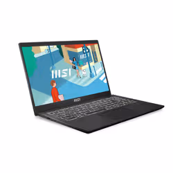 MSI Modern 15 B13M-448IT Intel® Core™ i5 i5-1335U Computer portatile 39,6 cm (15.6") Full HD 8 GB DDR4-SDRAM 512 GB SSD Wi-Fi 6 (802.11ax) Windows 11 Home Nero - Vista aggiuntiva 2