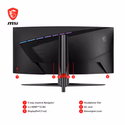 MSI MAG 345CQRDE 34" UltraWide Dual Quad HD Nero - Vista aggiuntiva 6