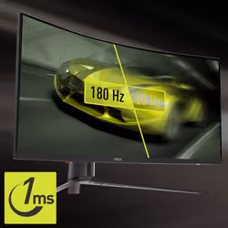 MSI MAG 345CQRDE 34" UltraWide Dual Quad HD Nero - Vista aggiuntiva 8