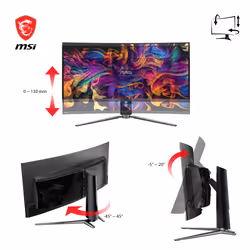MSI MAG 341CQPDE QD-OLED 34" UltraWide Quad HD Nero - Vista aggiuntiva 5