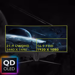 MSI MAG 341CQPDE QD-OLED 34" UltraWide Quad HD Nero - Vista aggiuntiva 7