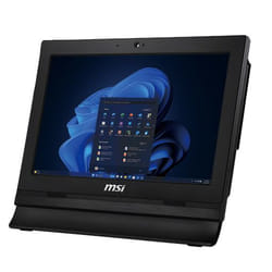 MSI Pro AP162T Intel® N N100 39,6 cm (15.6") 1920 x 1080 Pixel Touch screen PC All-in-one 4 GB DDR4-SDRAM 256 GB SSD Windows 11 Pro Wi-Fi 6 (802.11ax) Nero