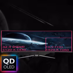 MSI MPG 491CQPDE QD-OLED 49" DQHD Nero - Vista aggiuntiva 7