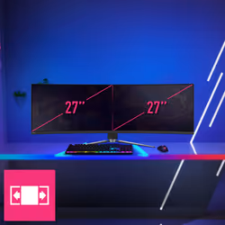 MSI MPG 491CQPDE QD-OLED 49" DQHD Nero - Vista aggiuntiva 8