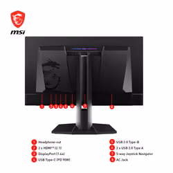 MSI MPG 271QRXDE QD-OLED 26.5" Wide Quad HD Nero - Vista aggiuntiva 6
