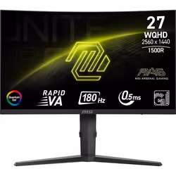 MSI MAG 275CQRF QD E2 Monitor PC 68,6 cm (27") 2560 x 1440 Pixel Wide Quad HD Nero - Vista aggiuntiva 2
