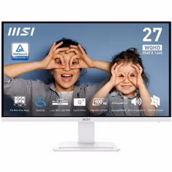 MSI Pro MP273QW E2, 68,6 cm (27"), 2560 x 1440 Pixel, Wide Quad HD, 4 ms, Bianco