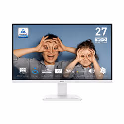 MSI Pro MP273QWDE E2, 68,6 cm (27"), 2560 x 1440 Pixel, Wide Quad HD, LCD, 4 ms, Bianco