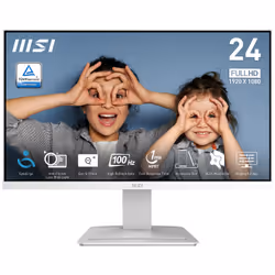 MSI Pro MP2412W Monitor PC 60,5 cm (23.8") 1920 x 1080 Pixel Full HD LCD Bianco - Vista aggiuntiva 3
