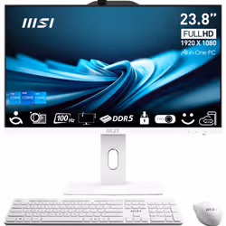 MSI Pro AP242P 14M-691EU Intel® Core™ i5 i5-14400 60,5 cm (23.8") 1920 x 1080 Pixel PC All-in-one 16 GB DDR5-SDRAM 512 GB SSD Windows 11 Pro Wi-Fi 6E (802.11ax) Bianco - Vista aggiuntiva 4