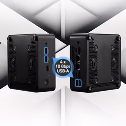 MSI Cubi NUC 1M i3 100U FS 8 GB 512 GB W11P Intel Core 3 DDR5-SDRAM SSD Windows 11 Pro Mini PC Nero - Vista aggiuntiva 4