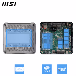 MSI Cubi NUC 1M i3 100U FS 8 GB 512 GB W11P Intel Core 3 DDR5-SDRAM SSD Windows 11 Pro Mini PC Nero - Vista aggiuntiva 6