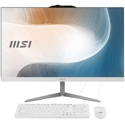 MSI Modern AM242 1M-1220EU Intel Core 5 120U 60,5 cm (23.8") 1920 x 1080 Pixel PC All-in-one 8 GB DDR5-SDRAM 512 GB SSD Windows 11 Pro Wi-Fi 6E (802.11ax) Bianco